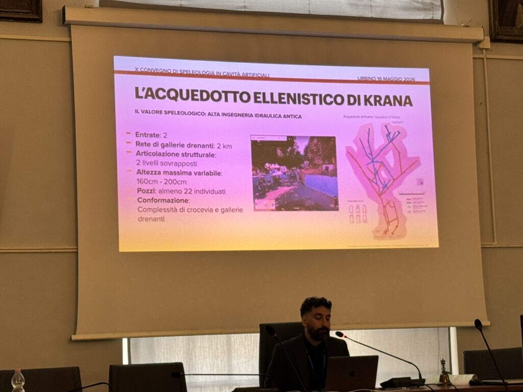 Presentazione dell'acquedotto ellenistico di Krana al X Convegno di Urbino